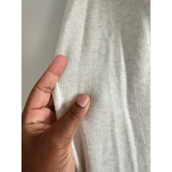 Brochu Walker XS Cotton Cashmere Open Front Cardigan Sweater Roll Tab Sleeve - Picture 7 of 7